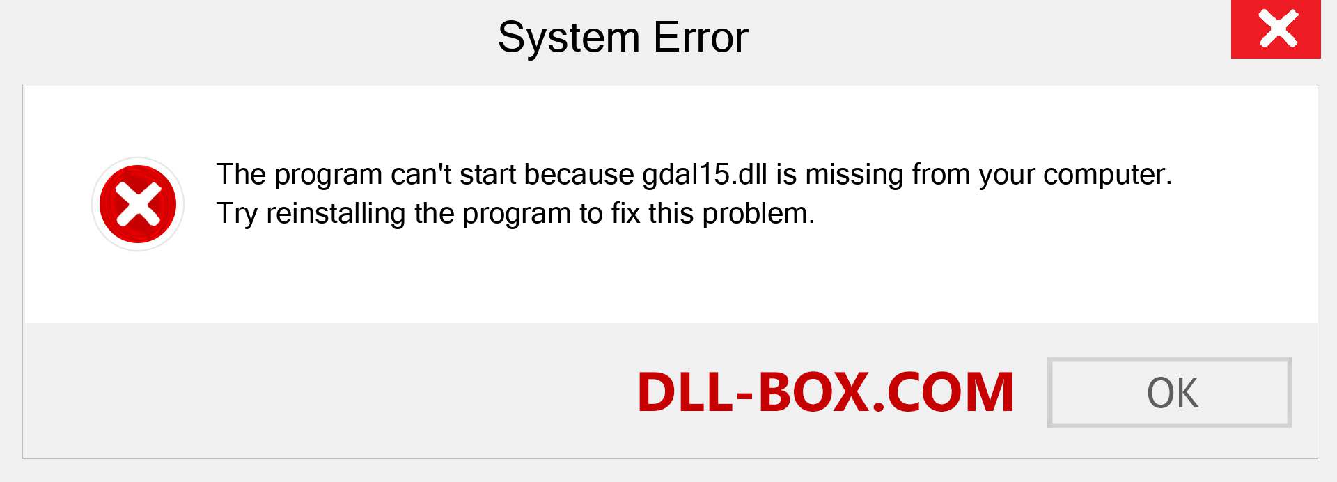  gdal15.dll file is missing?. Download for Windows 7, 8, 10 - Fix  gdal15 dll Missing Error on Windows, photos, images